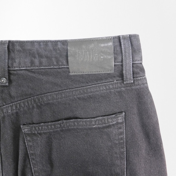 PAIGE Black Denim Midi Skirt | Size 28 - Picture 6 of 6